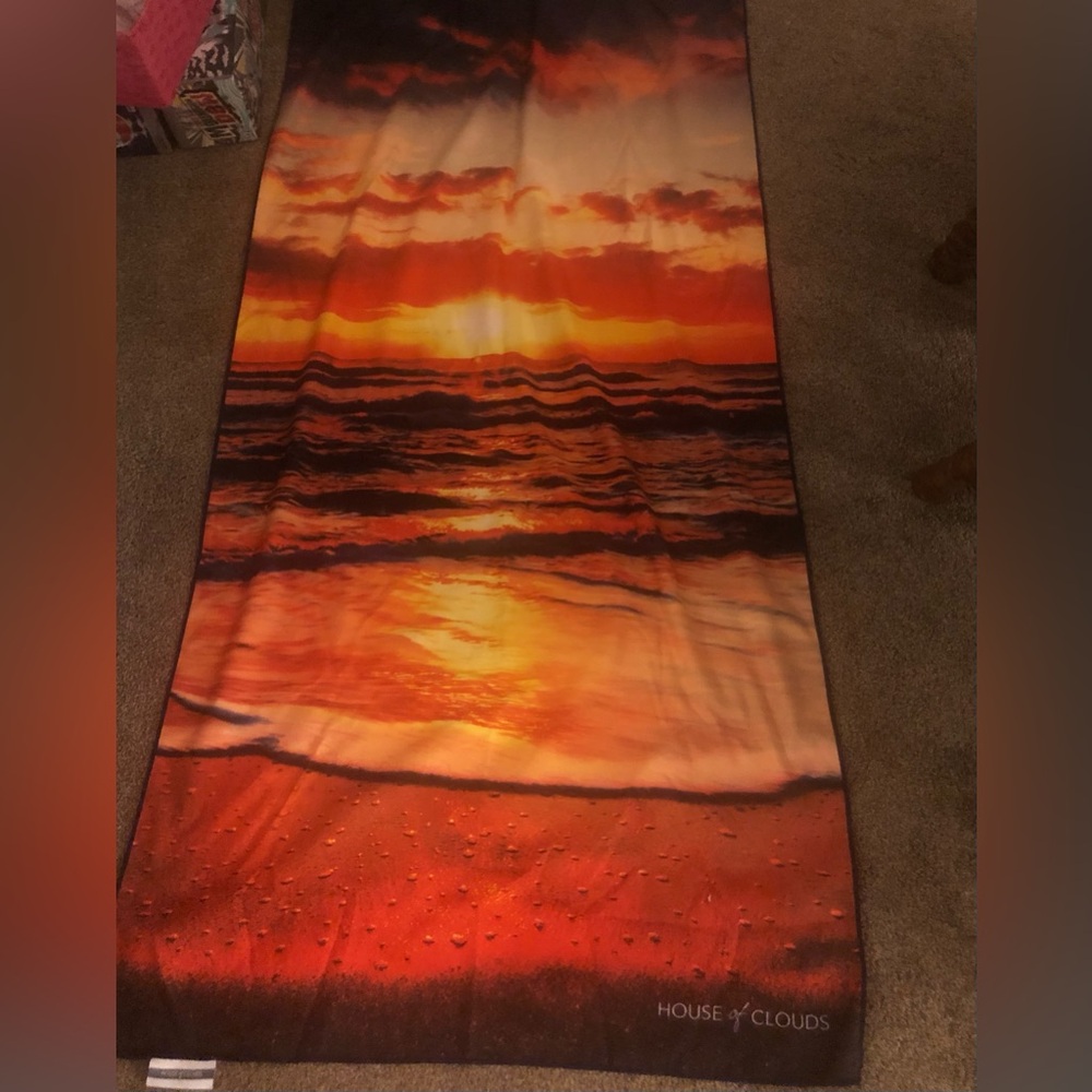 House of Clouds Sunset Sand Free Microfiber Beach Towel